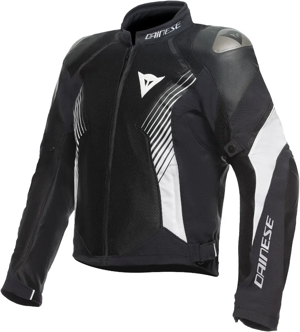 Dainese Super Rider 2 Absoluteshell Motorfiets textiel jas, zwart-wit, 54 Voorman