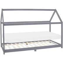 ML-Design Hausbett 90 x 200 cm Kiefer grau