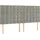 vidaXL Kopfteil Hellgrau 90x5x78/88 cm Samt