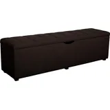Home Affaire Hockerbank Checked Grau 160 x 42 x 40 cm
