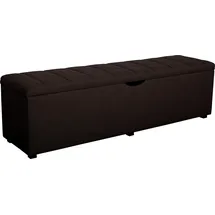 Home Affaire Hockerbank Checked Grau 160 x 42 x 40 cm
