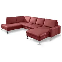 ComfortPlan Ecksofa Detroit Leder Rosso