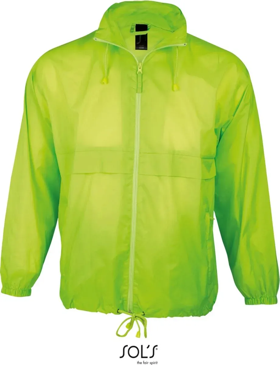 SOLS Unisex Windbreaker 32000 neon lime S