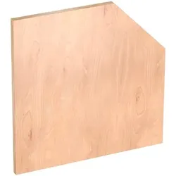 Holz-Arbeitsplatte ∙ Fünfeck ∙ V6000-01083-D