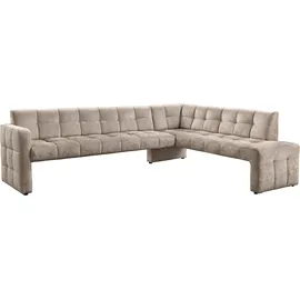 exxpo - sofa fashion Essbank EXXPO - SOFA FASHION "Barista, bequem und elegant, hohe Bodenfreiheit", beige, B:265cm H:83cm T:199cm, Sitzbänke, Essbank, Eckbank Barista bequem und elegant, hochwertige Detailverarbeitung