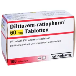 Diltiazem-ratiopharm 60 mg Tabletten 100 St