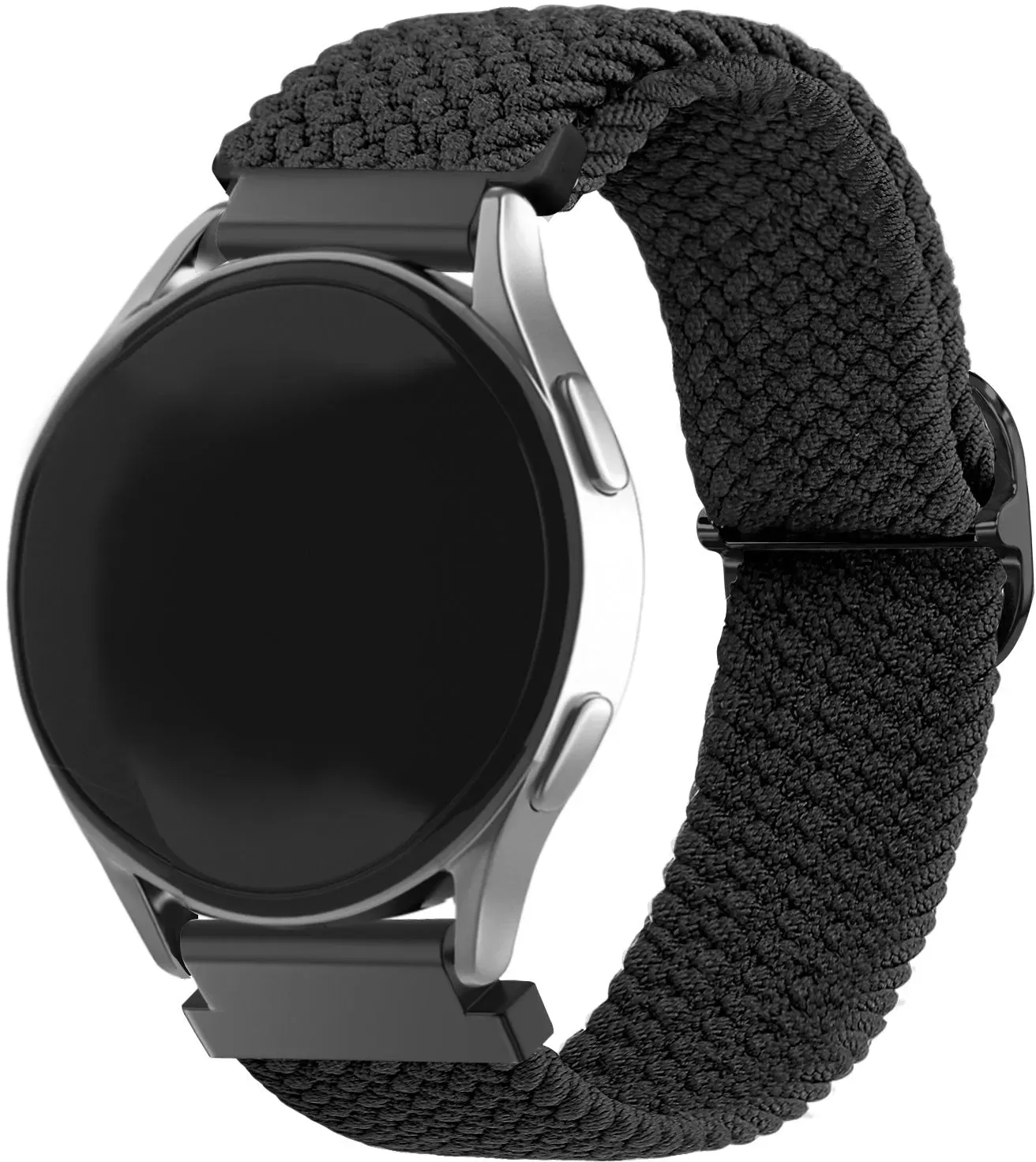Strap-it Gard Pro Health Smartwatch 2+ Armband Nylon für Gard Pro Health Smartwatch 2+ - Schwarz - Elastisch