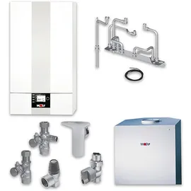 WOLF-Garten Wolf Paket Brennwerttherme CGB-2-14 Speicher CSW-120, BM-2, Aufputz, 8615008F04