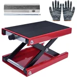 Sxnmmweu Motorrad Hebebühne Motorradheber - Breite Plattform, Scherenhub-Mechanismus, Hubhöhe 8,5 cm – 34 cm, Tragfähigkeit 500 kg, für Motorräder, Fahrräder, Geländefahrzeuge