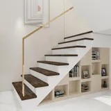 [neu.holz] Treppenverkleidung 8er Set Bunschoten Dunkler Holzton