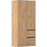 Rauch Drehtürenschrank Costa 91 x 197 x 54 cm Braun