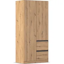 Rauch Drehtürenschrank Costa 91 x 197 x 54 cm Braun