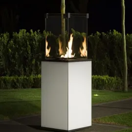 Kratki Gaskamin PATIO Glas Schwarz automatische Steuerung 8,2kW – Schwarz