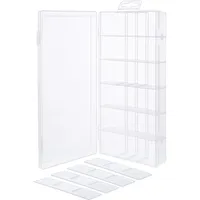 InLine Kleinteilebox 18 Fächer 207x110x27 mm Transparent