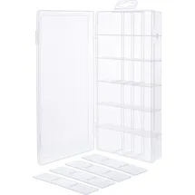 InLine Kleinteilebox 18 Fächer 207x110x27 mm Transparent