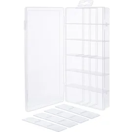 InLine Kleinteilebox 18 Fächer 207x110x27 mm Transparent
