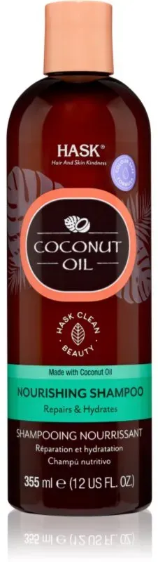 HASK Monoi Coconut Oil Pflegeshampoo für glänzendes und geschmeidiges Haar 355 ml