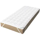 Jekatex Matratzenauflage, Weiß, Textil, 140x200 cm, Oeko-Tex®, Schlafzimmer,,Topper