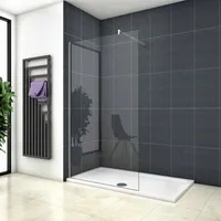 130x200cm+90cm Stabilisator 8mm ESG Sicherheitsglas Walk in Dusche Duschwand Nano Glas Duschkabine Duschabtrennung Duschtrennwand