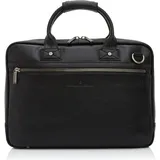 Castelijn & Beerens Firenze Aktentasche RFID Leder 40 cm Laptopfach schwarz