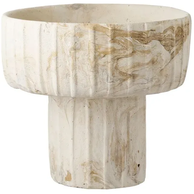 DAHEIM Vase 18,5 cm Zement Braun