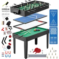 Tectake tectake® Multifunktionaler Spieltisch, 15in1, strapazierfähiges MDF, 125 x