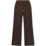 Zero Damen Hose mit Bindegürtel Braun 38