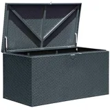 ShelterLogic Stahl Gartenbox | Kissenbox & Auflagenbox | Anthrazit | 132x70x67 cm