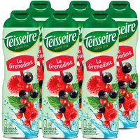 Teisseire Getränke-Sirup Grenadine 600ml - Intensiv im Geschmack (6er Pack)