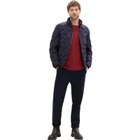 Tom Tailor Outdoorjacke decorative Hybrid Jacke mit Kapuze blau L