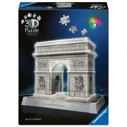 Ravensburger Puzzle - 3D Puzzle Iconics: Triumphbogen Paris - mit Licht