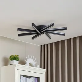 LUCANDE Tjado, Ø70 cm, schwarz, RGBW - Schwarz