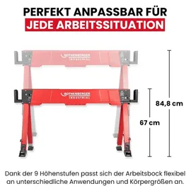 Rothenberger Industrial DUO Falt Arbeitsbock + WS24 Premium Wasserwaage 60 cm - 1500005801
