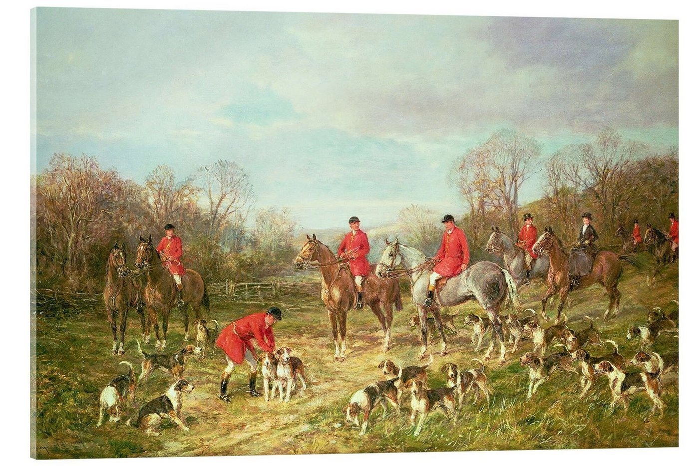 Posterlounge Acrylglasbild Hardy Heywood, Fuchsjagd, Malerei 120 cm x 80 cm