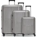 pactastic Collection 01 Koffer-Set 3-tlg. grau/coffee metallic