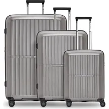 pactastic Collection 01 Koffer-Set 3-tlg. grau/coffee metallic