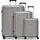 pactastic Collection 01 Koffer-Set 3-tlg. grau/coffee metallic