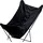Beliani Sessel NYBRO Samtstoff 70 x 99 x 85 cm Schwarz