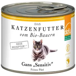 defu Nassfutter Katze Gans Sensitiv bio 200g