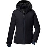 Killtec Damen Ksw 111 Wmn Jckt Skijacke Funktionsjacke mit abzippbarer Kapuze und Schneefang, schwarz blau, 46 EU