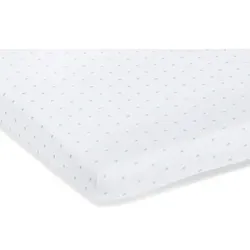 Pinolino Spannbetttuch Doppelpack Jersey für Wiegen Sternchen blau, 40x90 cm