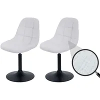 MCW 2er-Set Esszimmerstuhl MCW-A60, Küchenstuhl Stuhl Drehstuhl, Stahl MVG