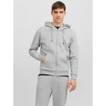 JACK & JONES Bradley Reißverschlusspullover Light Grey Melange S