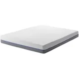 Beliani Doppelter Schaum Memory Foam Matratze Weiß mit Grau 160 x 200 cm