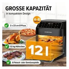 GOURMETmaxx Heißluft-Ofen 13606 12 l 1700W Schwarz