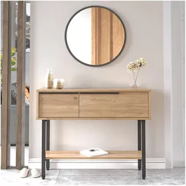 [en.casa] Vesanto Konsolentisch 100x30x76 cm beige