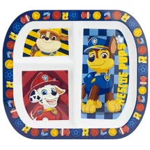 Stor Paw Patrol Kinderteller mit 3 Fächern, 772ml BPA-frei Kunststoff, Mikrowellengeeignet, Kindergeschirr für Kleinkinder