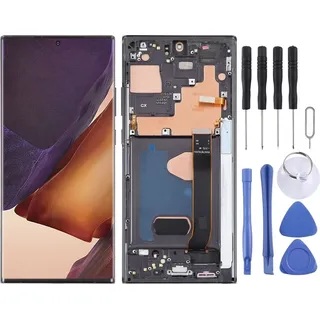 Wigento Für Samsung Galaxy Note 20 Ultra 5G Display OLED LCD Rahmen Einheit Touch Ersatzteil Reparatur Schwarz