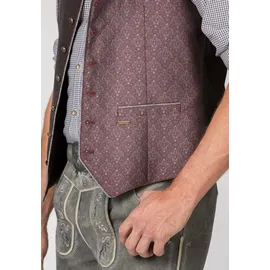 Stockerpoint Trachtenweste Morris bordeaux | weiß 54