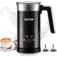 Elektrischer Milchschäumer 4 in 1 mit 300ml Fassungsvermögen Rostfreier Stahl